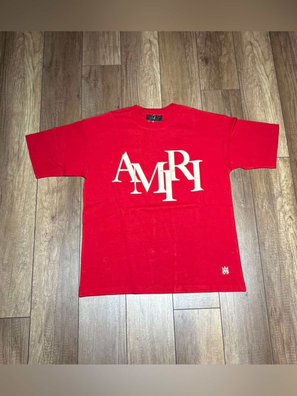 Amiri Plain Red Logo Tee Short Sleeve Shirt Brand New Mens Size M